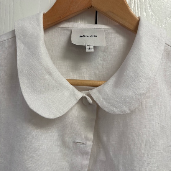 Reformation Molly Linen Shirt - Picture 6 of 8